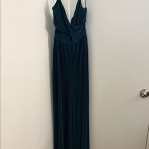 Teal Wide Leg Jumpsuit